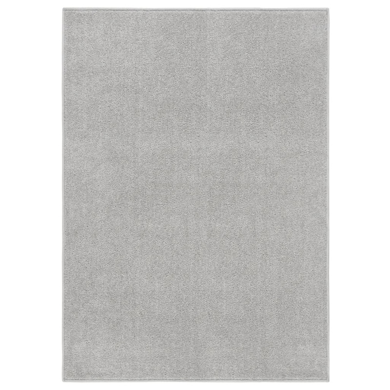 Berkfield Rug Short Pile 120×170 cm Light Grey
