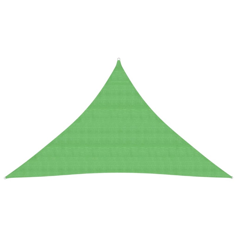 Berkfield Sunshade Sail 160 g/m__ Light Green 3.5×3.5×4.9 m HDPE