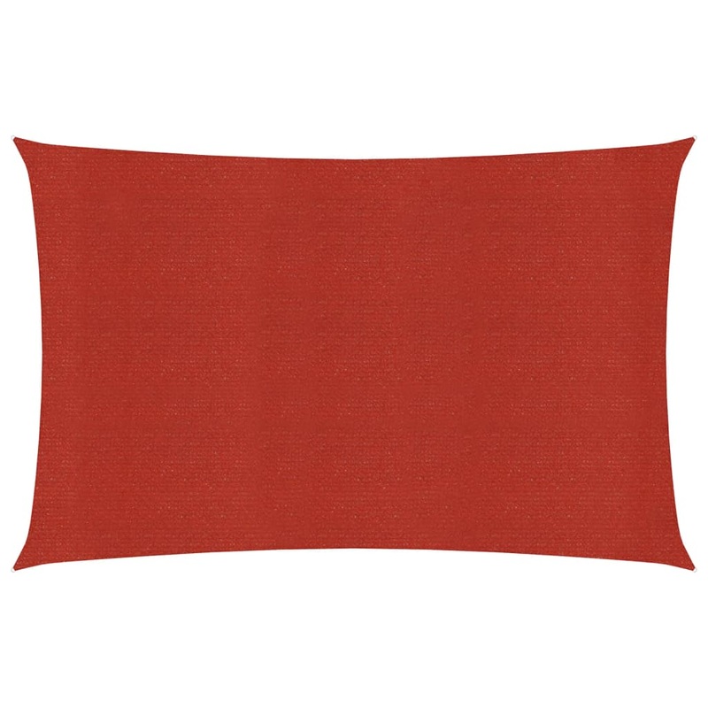 Berkfield Sunshade Sail 160 g/m__ Red 2×4.5 m HDPE
