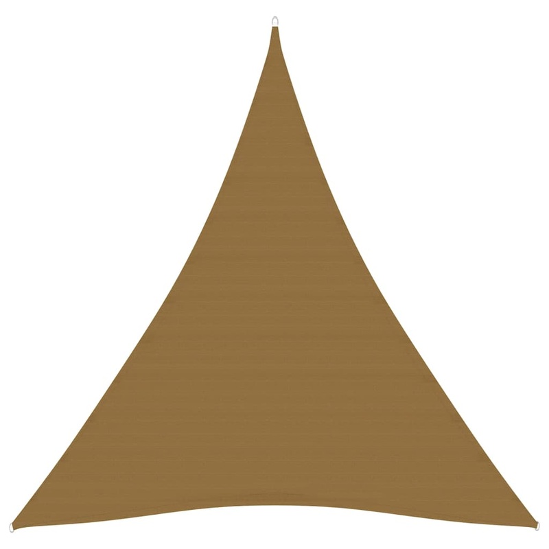 Berkfield Sunshade Sail 160 g/m__ Taupe 5x6x6 m HDPE