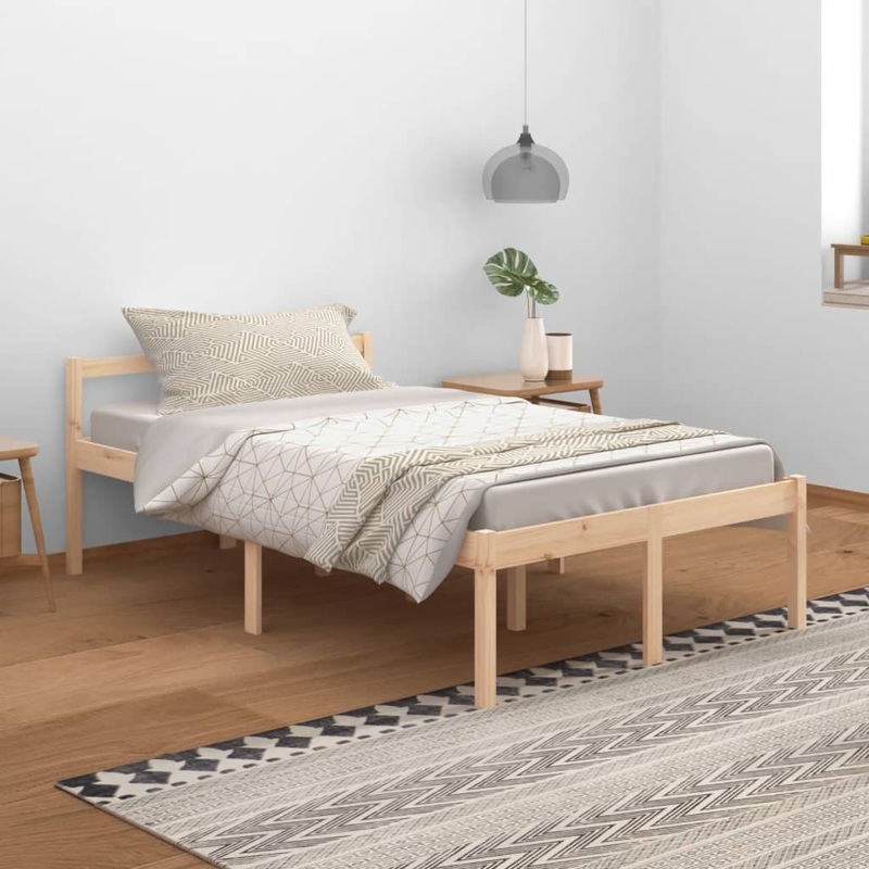 Berkfield Bed Frame 120×200 cm Solid Wood Pine