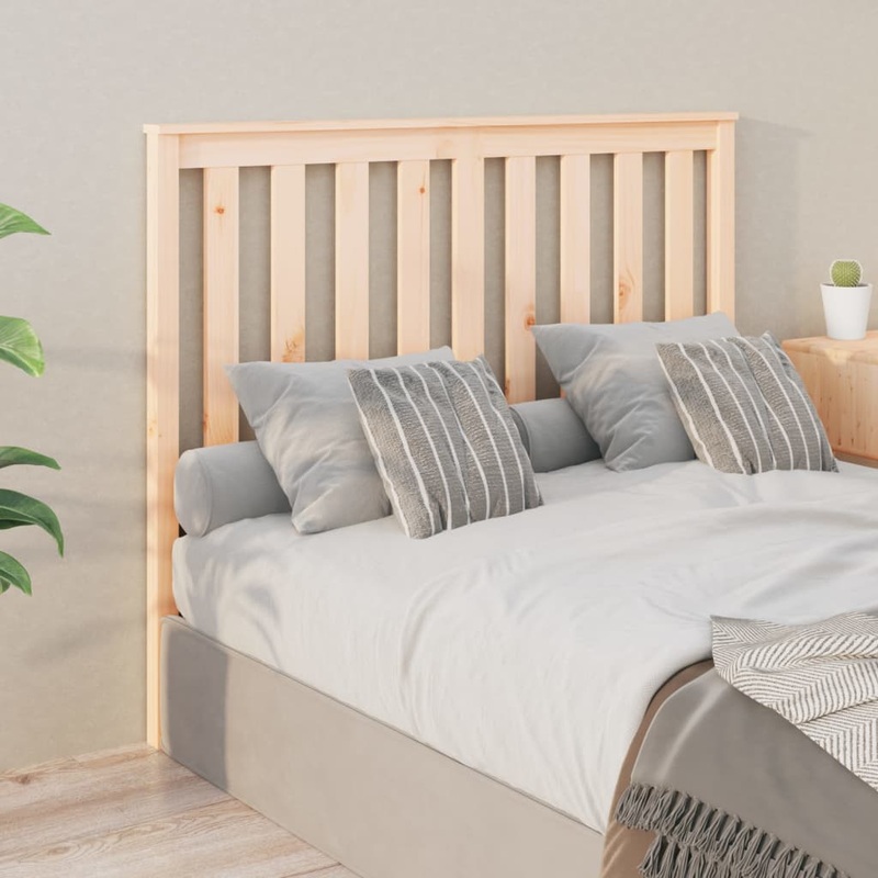 Berkfield Bed Headboard 146x6x101 cm Solid Wood Pine