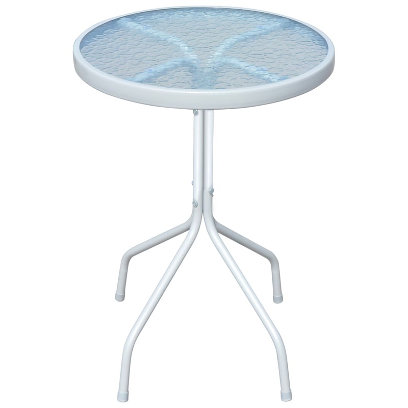 Berkfield Bistro Table Grey 50×71 cm Steel