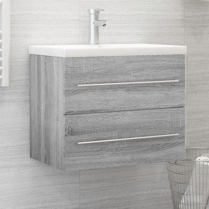 Berkfield Sink Cabinet Grey Sonoma 60×38.5×48 cm Engineered Wood
