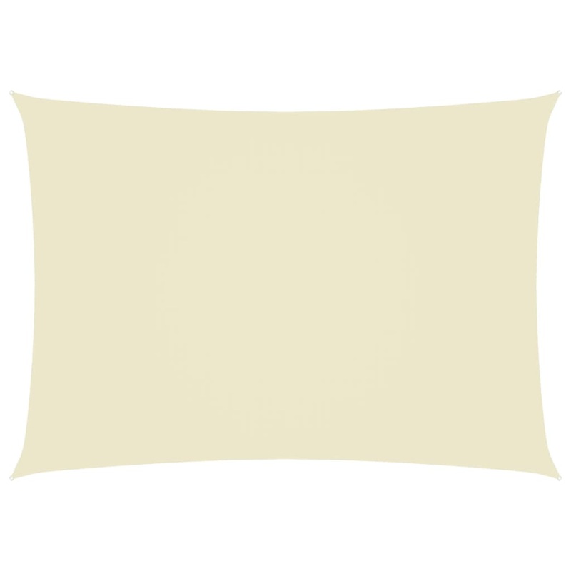 Berkfield Sunshade Sail Oxford Fabric Rectangular 5×7 m Cream