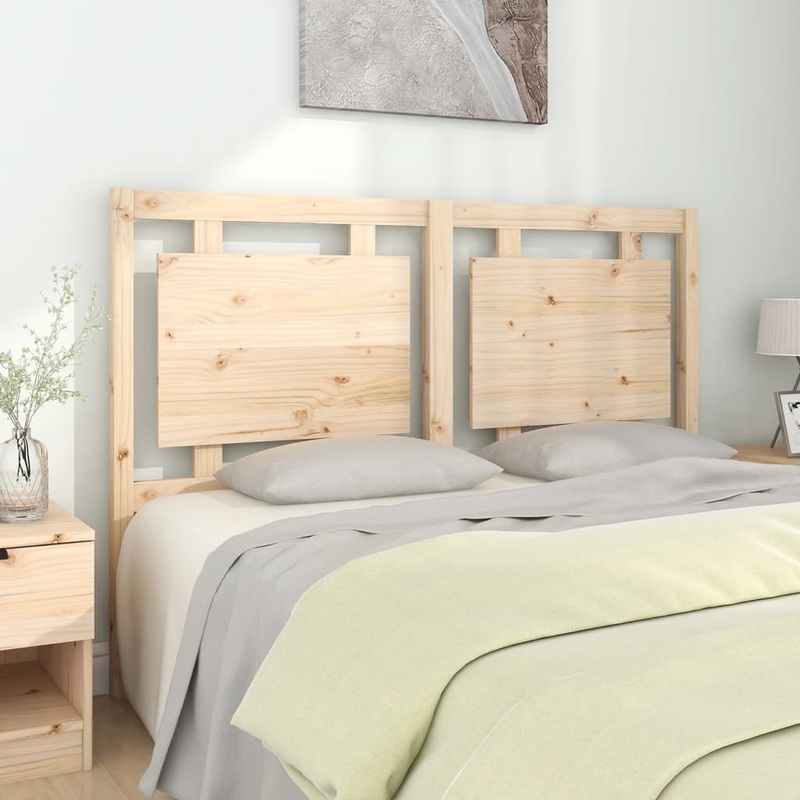 Berkfield Bed Headboard 145.5x4x100 cm Solid Pine Wood