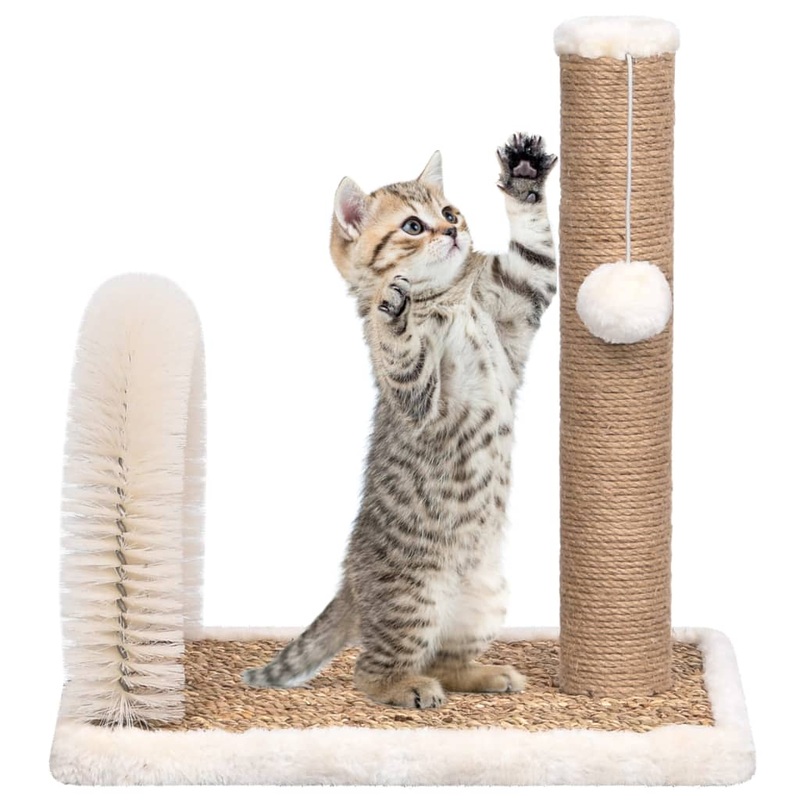 Berkfield Cat Tree with Arch Grooming Brush and Scratch Post