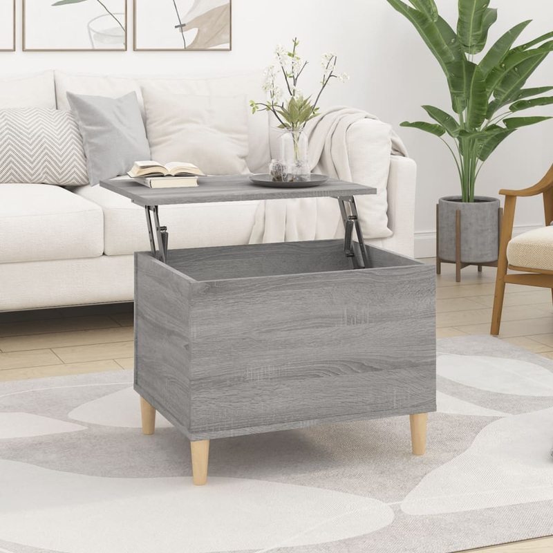 Berkfield Coffee Table Grey Sonoma 60×44.5×45 cm Engineered Wood