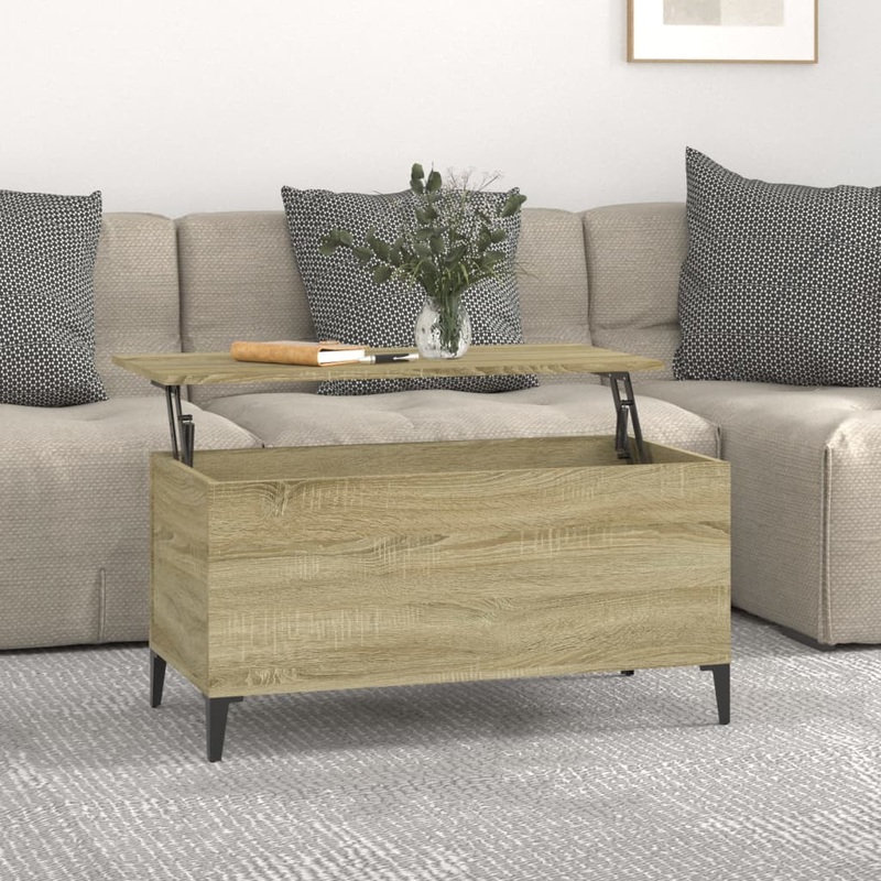 Berkfield Coffee Table Sonoma Oak 90×44.5×45 cm Engineered Wood