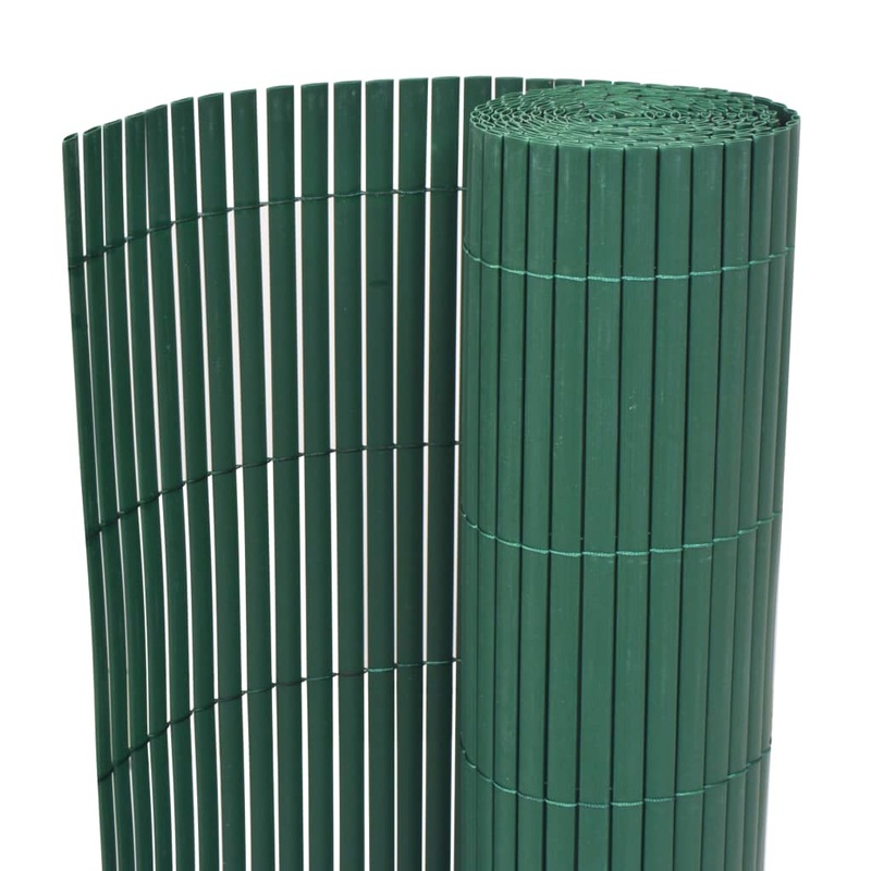 Berkfield Double-Sided Garden Fence PVC 90×300 cm Green