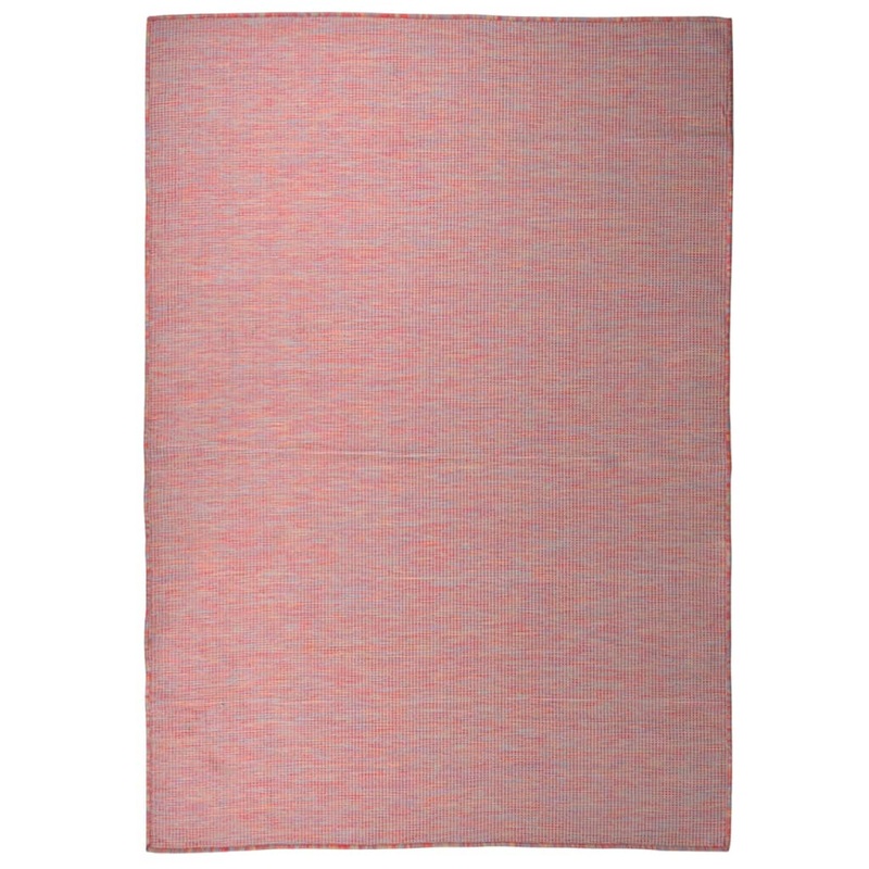 Berkfield Outdoor Flatweave Rug 160×230 cm Red