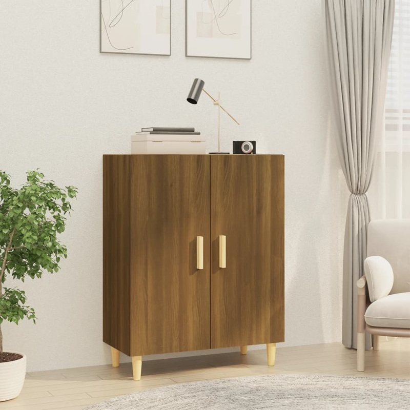 Berkfield Sideboard Brown Oak 70x34x90 cm Engineered Wood