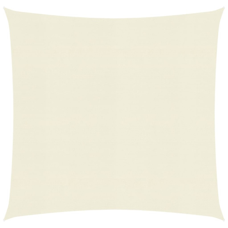 Berkfield Sunshade Sail 160 g/m__ Cream 7×7 m HDPE
