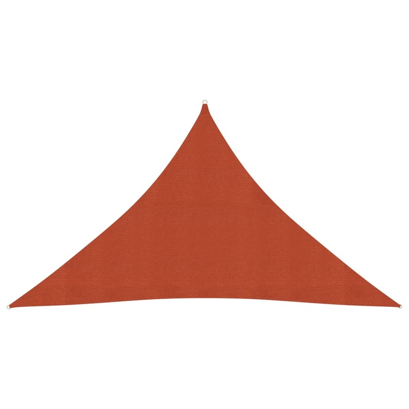 Berkfield Sunshade Sail 160 g/m__ Terracotta 3.5×3.5×4.9 m HDPE