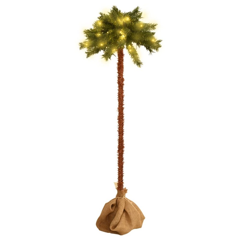 Berkfield Artificial Palm Tree with LEDs 180 cm