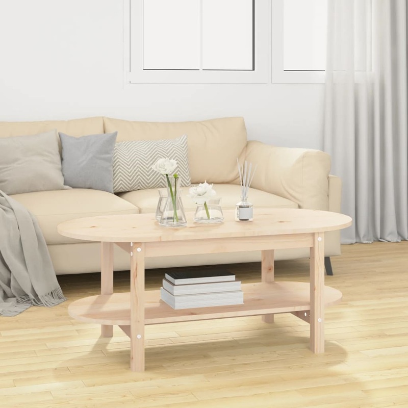 Berkfield Coffee Table 110x55x45 cm Solid Wood Pine
