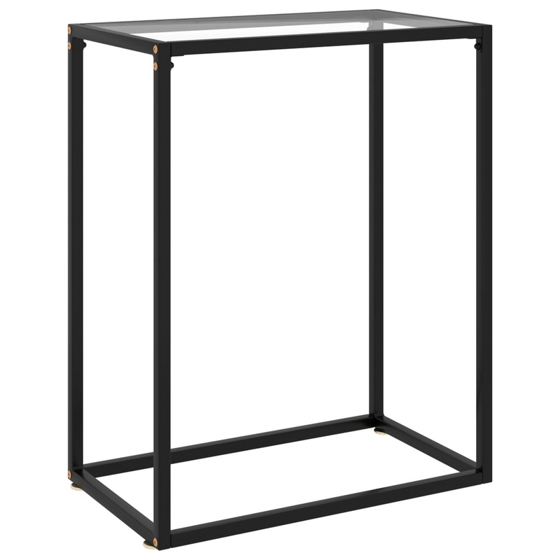 Berkfield Console Table Transparent 60x35x75 cm Tempered Glass