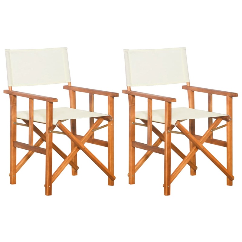 Berkfield Director’s Chairs 2 pcs Solid Acacia Wood