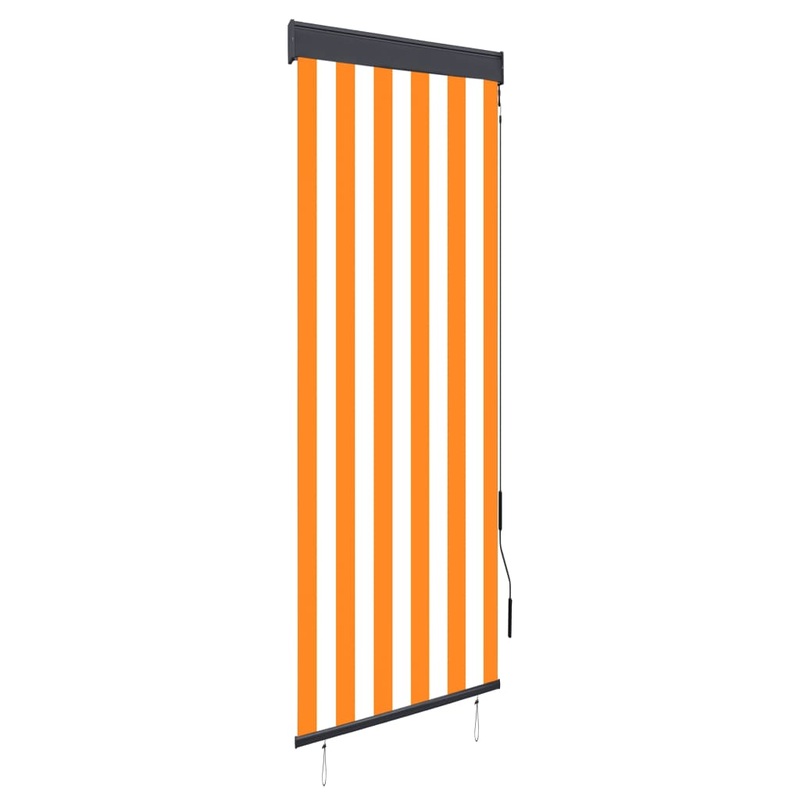 Berkfield Outdoor Roller Blind 60×250 cm White and Orange