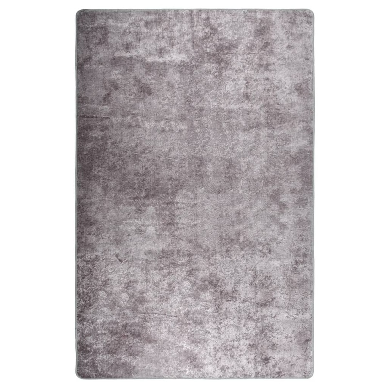Berkfield Rug Washable 80×150 cm Grey Anti Slip