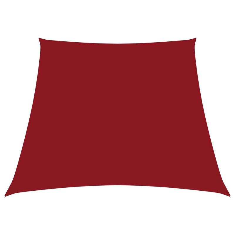 Berkfield Sunshade Sail Oxford Fabric Trapezium 2/4×3 m Red