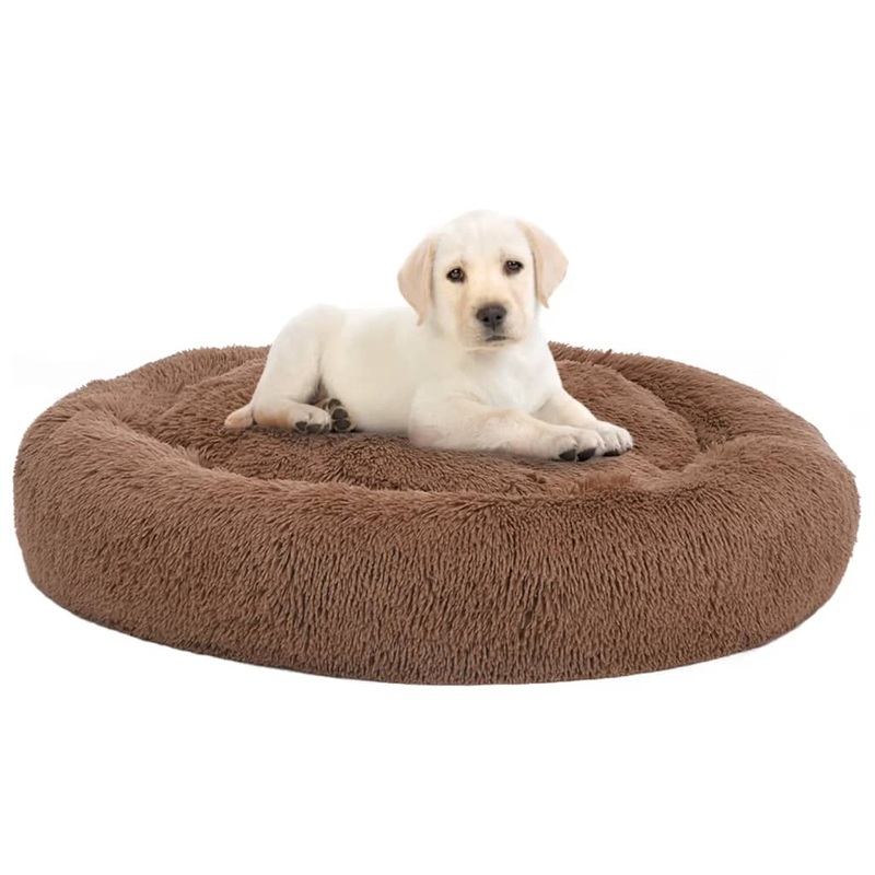 Berkfield Washable Dog & Cat Cushion Brown 90x90x16 cm Plush