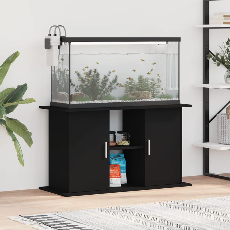 Berkfield Aquarium Stand Black 101x41x58 cm Engineered Wood