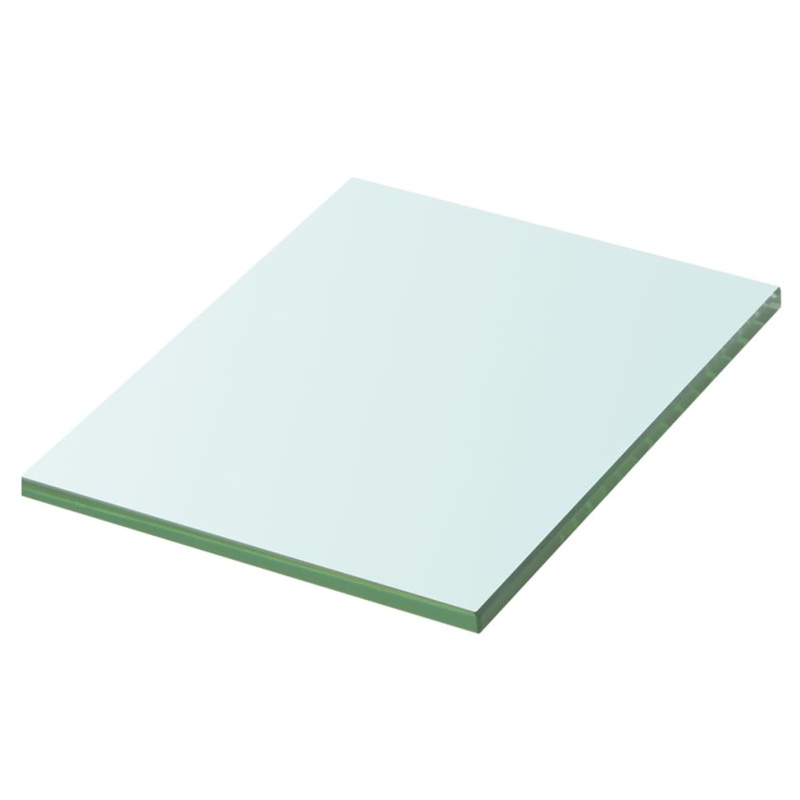 Berkfield Shelf Panel Glass Clear 20×15 cm