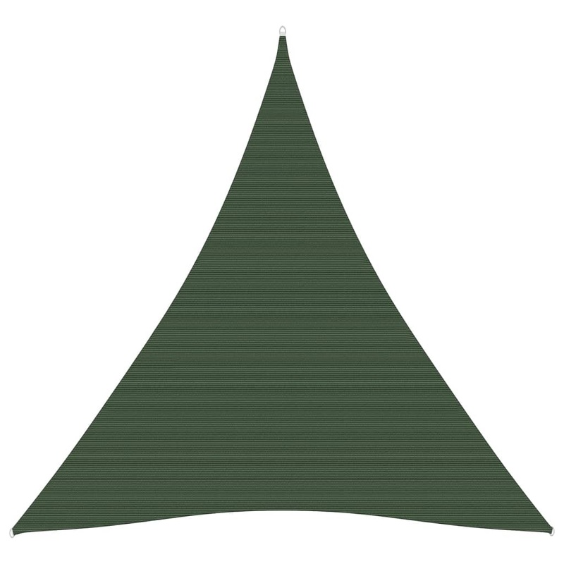 Berkfield Sunshade Sail 160 g/m__ Dark Green 3x4x4 m HDPE