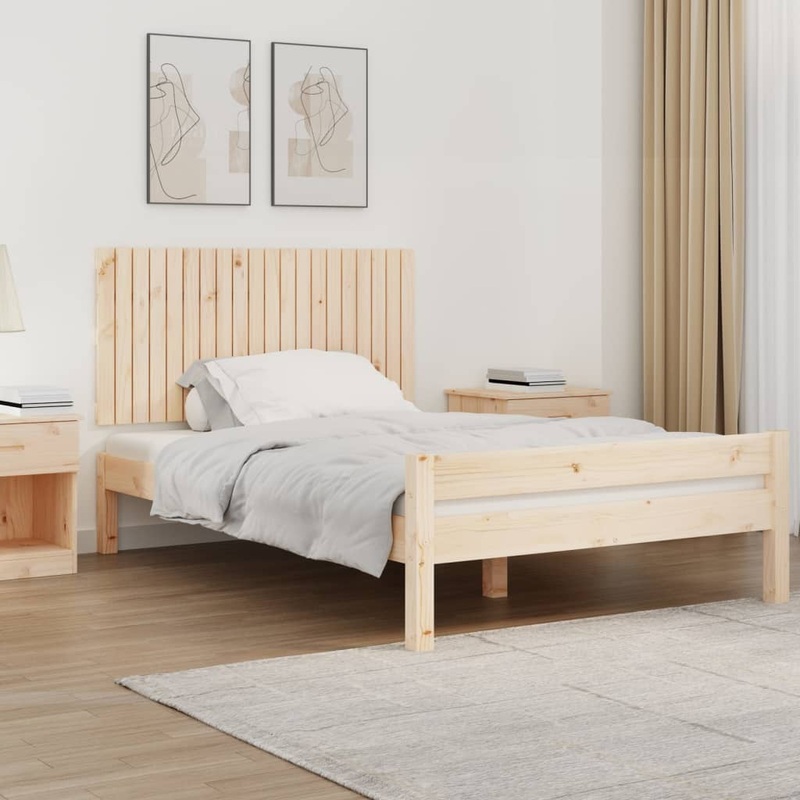 Berkfield Wall Headboard 127.5x3x60 cm Solid Wood Pine