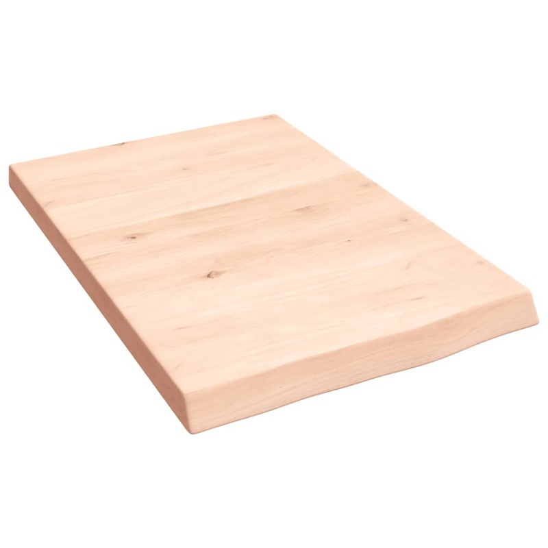 Berkfield Wall Shelf 40x60x4 cm Untreated Solid Wood Oak