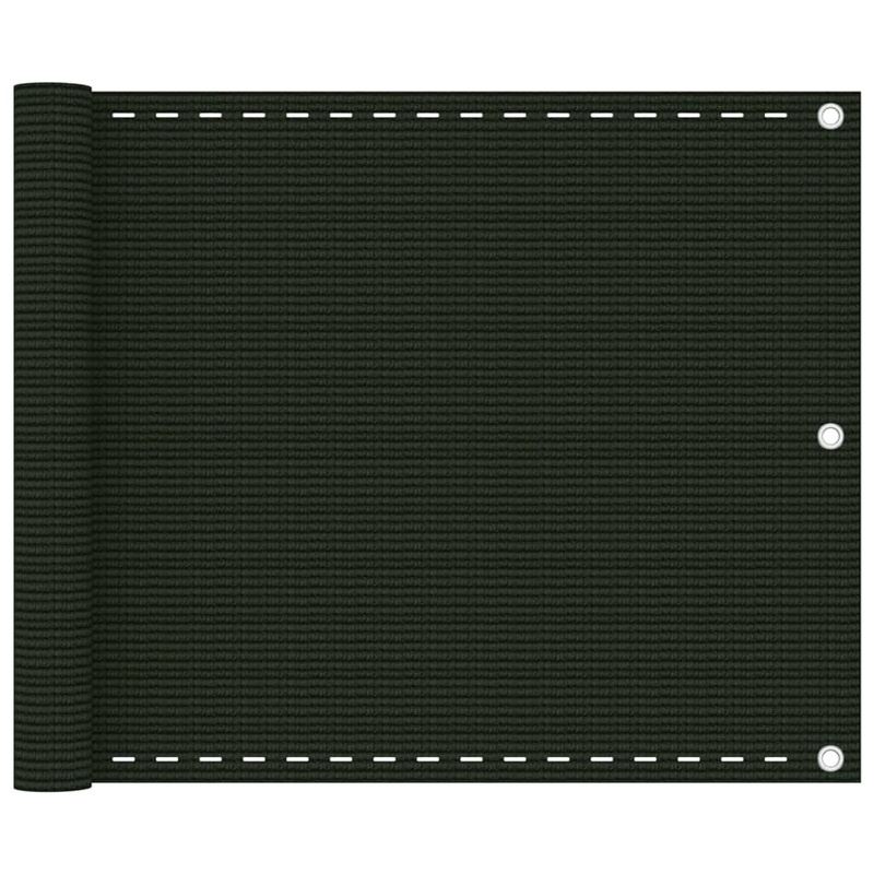 Berkfield Balcony Screen Dark Green 75×400 cm HDPE