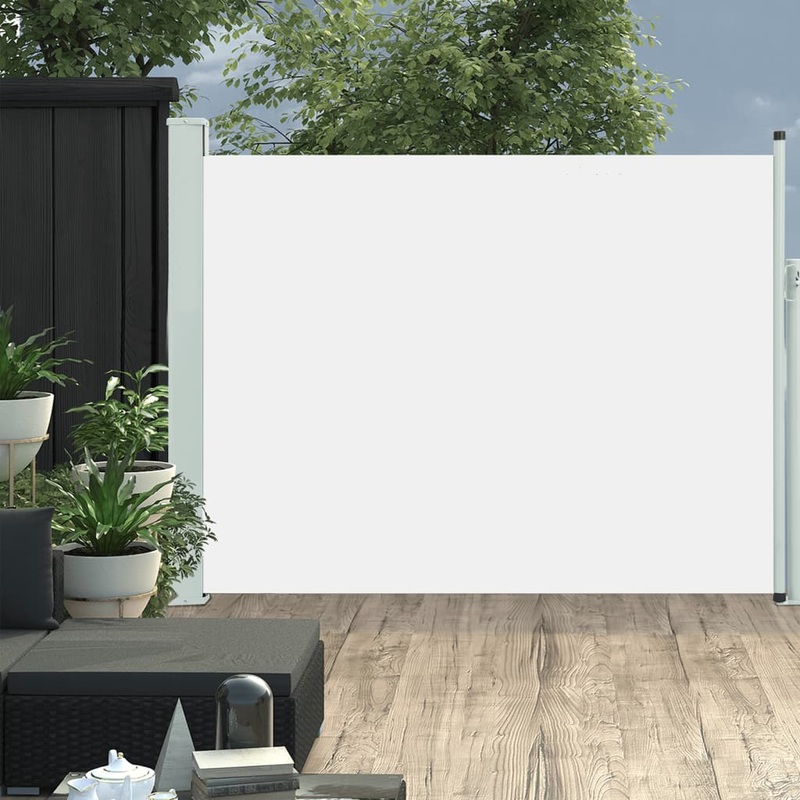 Berkfield Patio Retractable Side Awning 140×500 cm Cream
