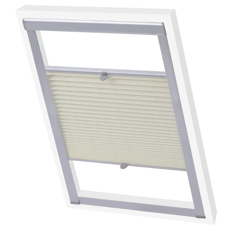 Berkfield Pleated Blinds Cream C04