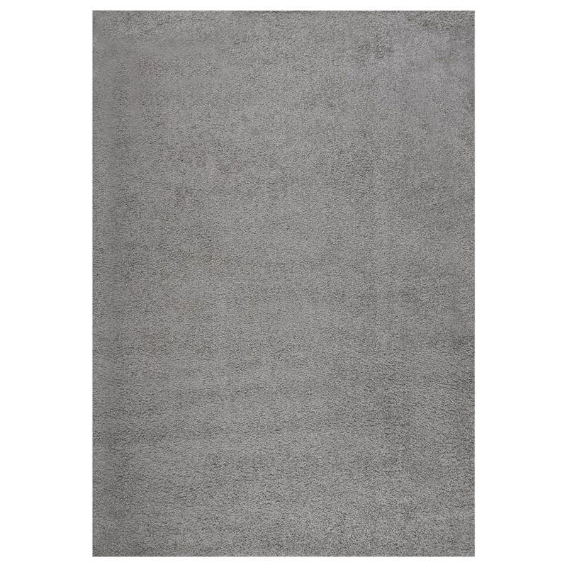 Berkfield Shaggy Rug High Pile Grey 140×200 cm