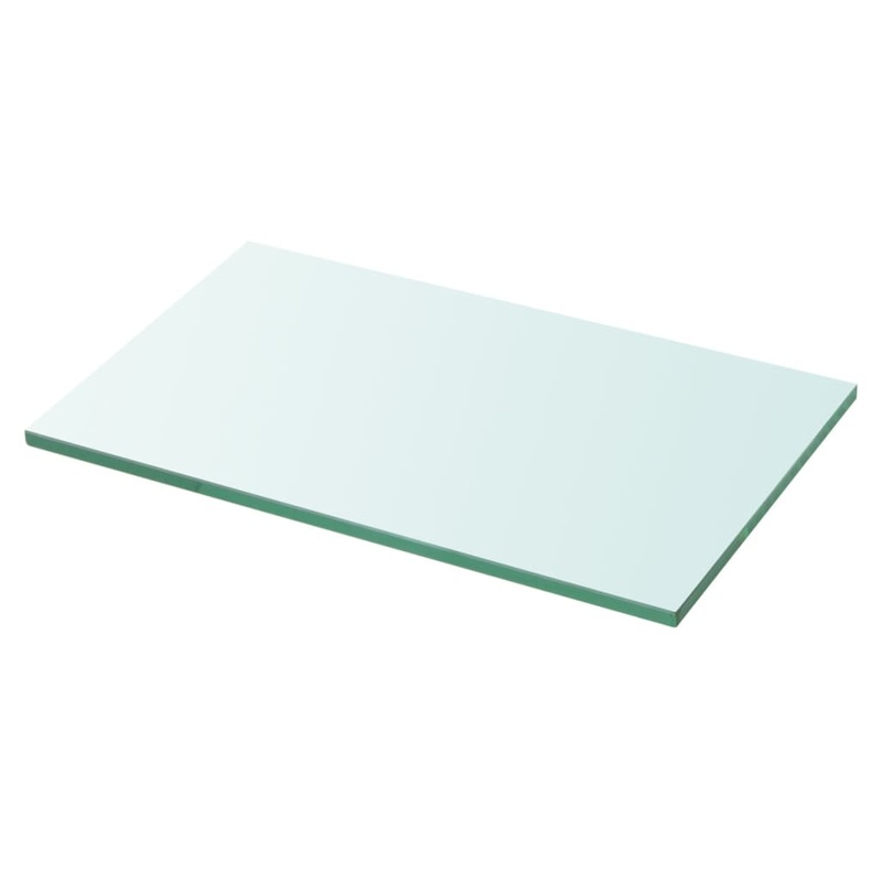 Berkfield Shelf Panel Glass Clear 30×15 cm