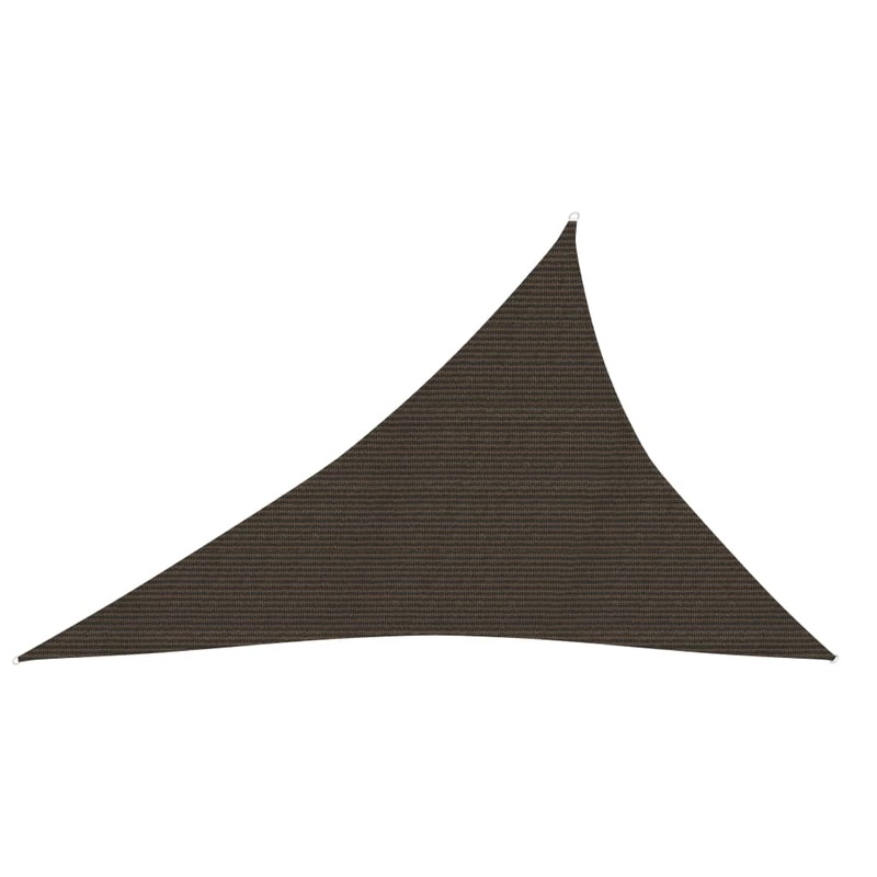 Berkfield Sunshade Sail 160 g/m__ Brown 4x5x6.8 m HDPE