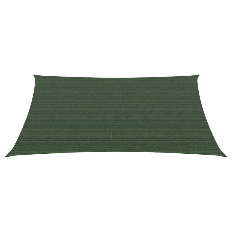 Berkfield Sunshade Sail 160 g/m__ Dark Green 3/4×3 m HDPE
