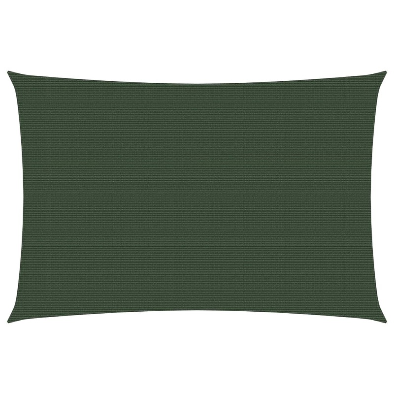 Berkfield Sunshade Sail 160 g/m__ Dark Green 3.5×4.5 m HDPE