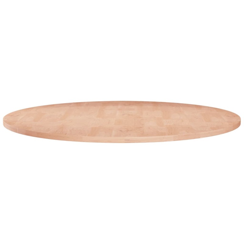Berkfield Round Table Top ??70×1.5 cm Solid Wood Oak