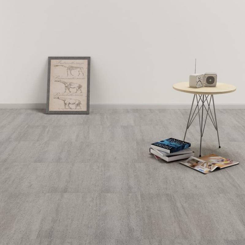 Berkfield Self-adhesive Flooring Planks 20 pcs PVC 1.86 m__ Grey Stippled