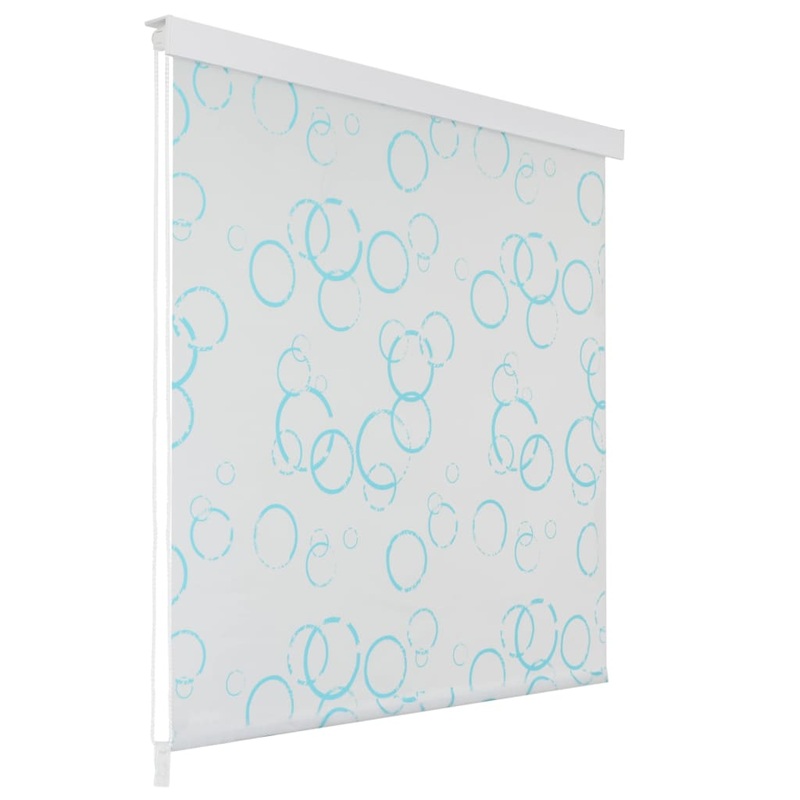 Berkfield Shower Roller Blind 80×240 cm Bubble