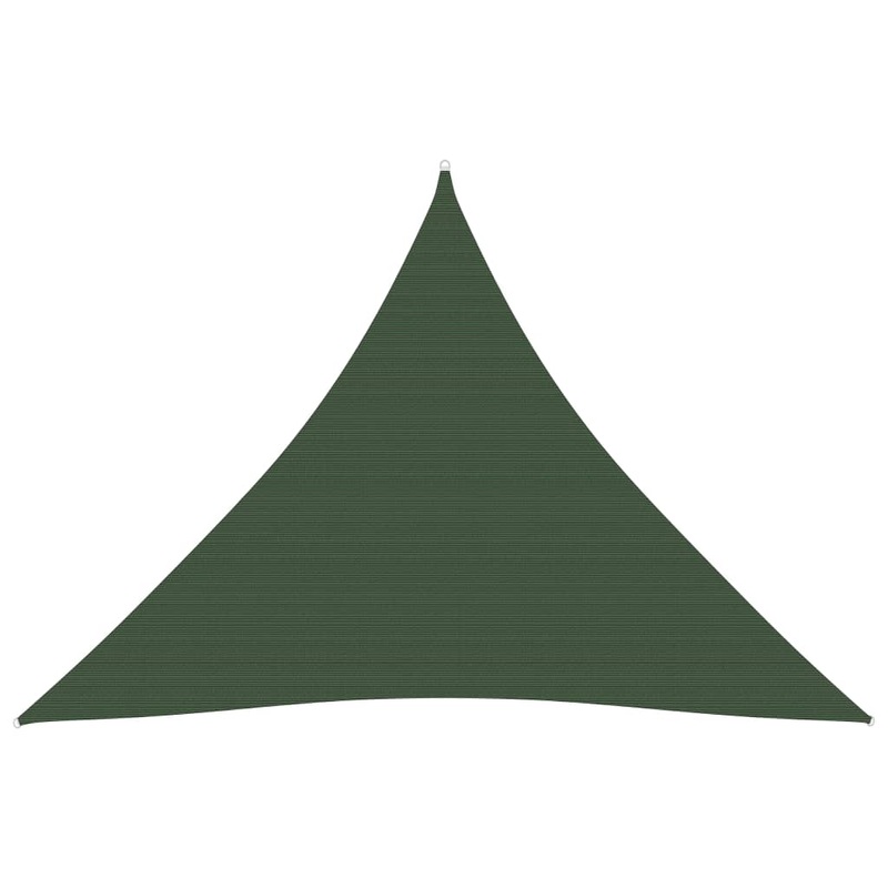 Berkfield Sunshade Sail 160 g/m__ Dark Green 5x5x5 m HDPE
