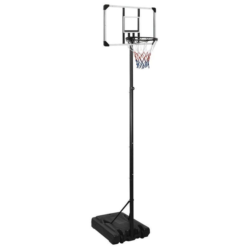 Berkfield Basketball Stand Transparent 280-350 cm Polycarbonate