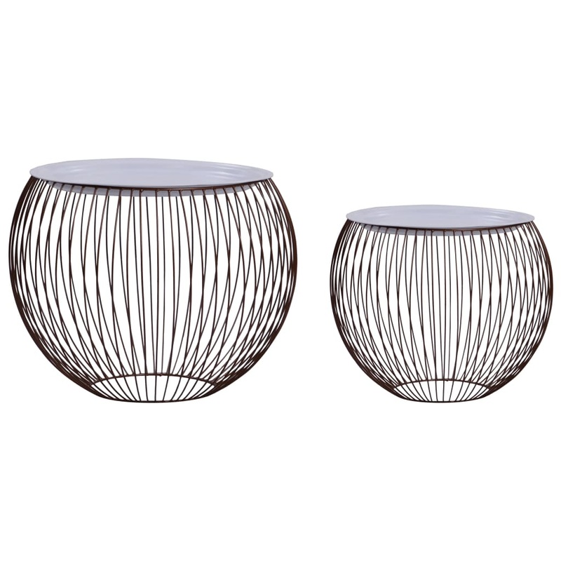 Berkfield Coffee Table 2 pcs Gold