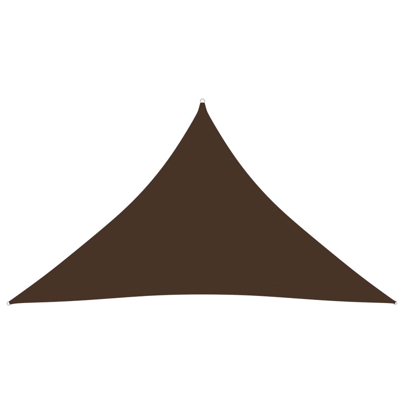 Berkfield Sunshade Sail Oxford Fabric Triangular 4x4x5.8 m Brown