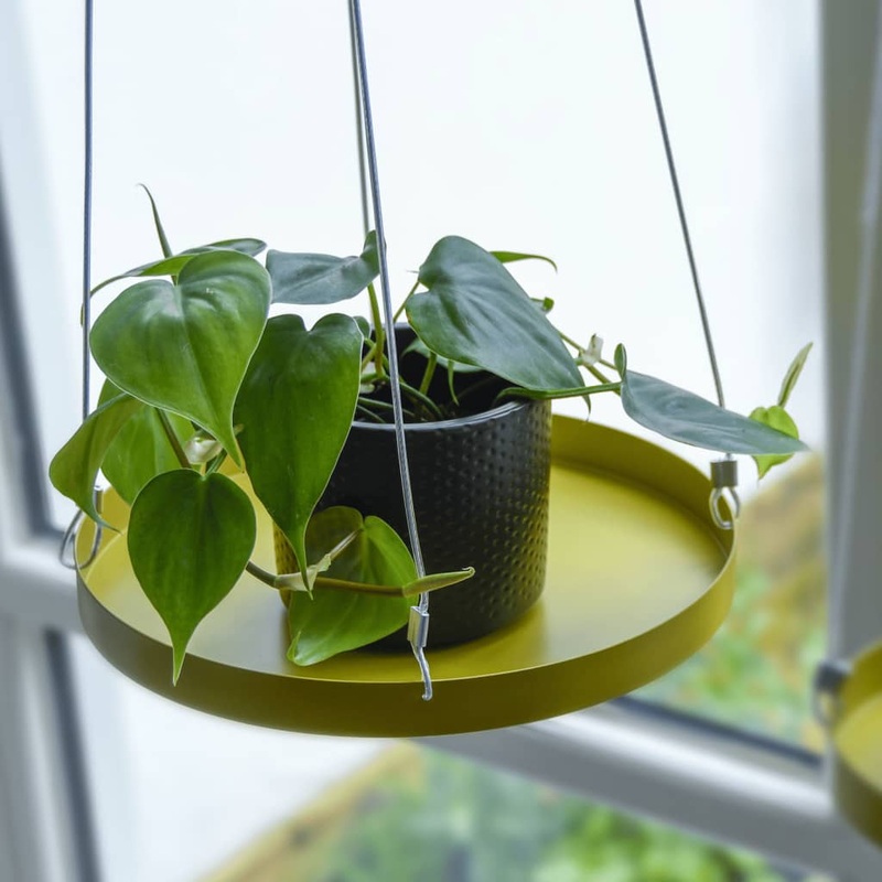 Esschert Design Hanging Plant Tray Round Gold L
