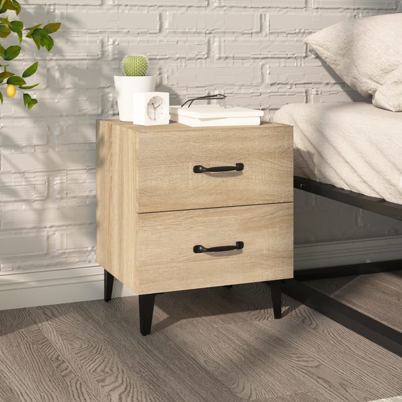 Berkfield Bedside Cabinet Sonoma Oak 40x35x47.5 cm
