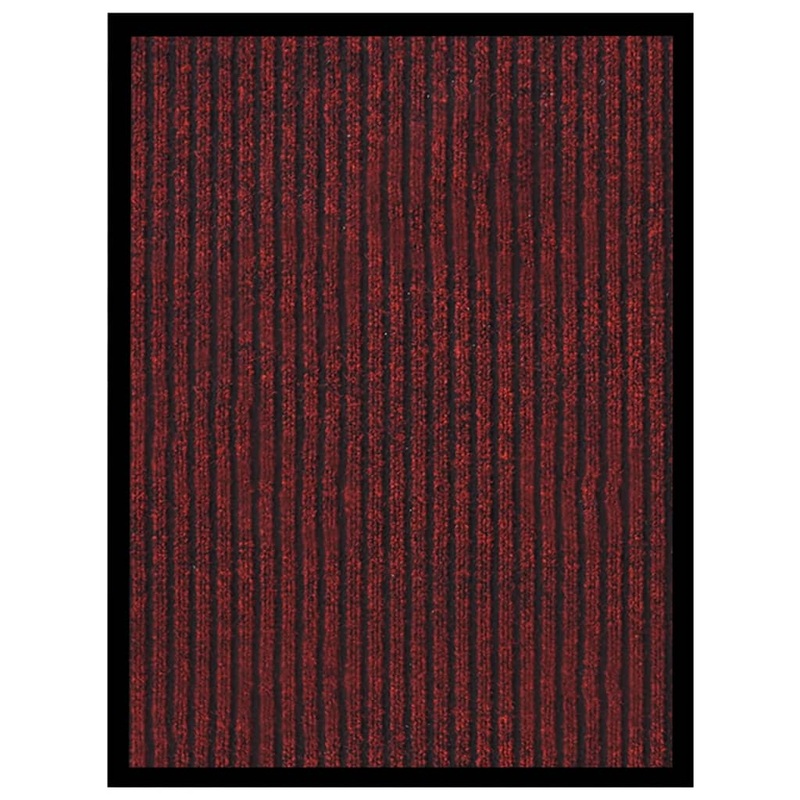 Berkfield Doormat  Striped Red 40×60 cm