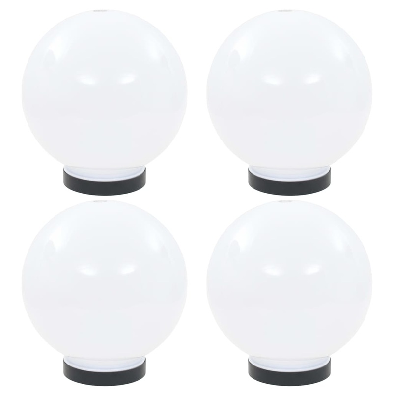 Berkfield LED Bowl Lamps 4 pcs Spherical 20 cm PMMA